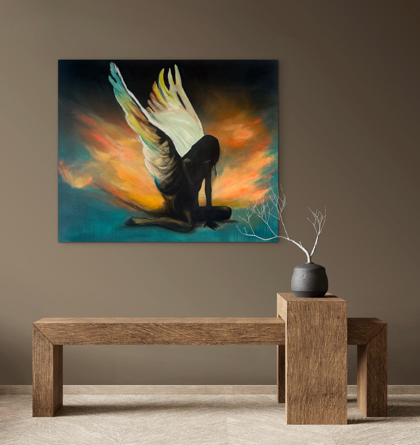 Angel; contemporary painting